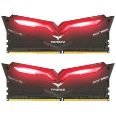 Оперативная память DDR4 SDRAM 2x8Gb PC4-24000 (3000); Team T-Force Night Hawk Black LED&Red (THRD416G3000HC16CDC01)