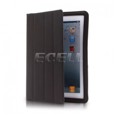 Чехол кожаный iPad3-LC-WLT-SMSRT-BLACK 5; для iPAD 3 (2); + подарок салфетка для протирания; Retail; Black