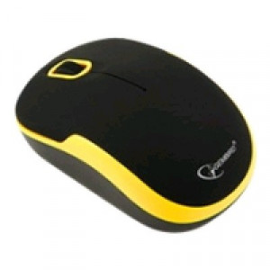 Мышь беспроводная Gembird MUSW-200BKY; USB; Wireless; Black&Yellow