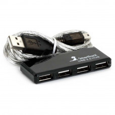 USB разветвитель (HUB) Smartbuy SBHA-6110-K; HUB USB 2.0; 4 порта 