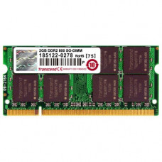 Оперативная память DDR2 SDRAM SODIMM 2Gb PC-6400 (800); Transcend (JM800QSU-2G)