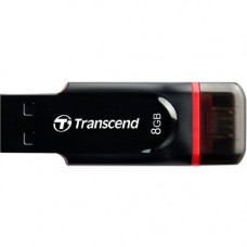Flash-память Transcend JetFlash 340 (TS8GJF340); 8Gb; USB 2.0/MicroUSB; Black&Red