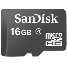 Карта памяти micro SDHC 16Gb SanDisk; Class 4 (SDSDQM-016G-B35)