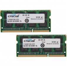 Оперативная память DDR3 SDRAM SODIMM 2x8Gb PC3-12800 (1600); Crucial (CT2KIT102464BF160B)