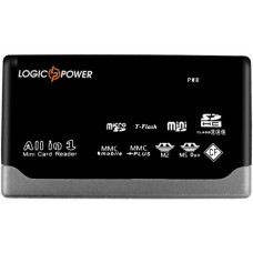 Картридер LogicFox LF-CR020; Card Reader; внешний; ext.; Black 