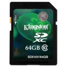 Карта памяти SDXC 64Gb Kingston (SDX10V/64GB)