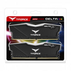Оперативная память DDR4 SDRAM 2x4Gb PC4-19200 (2400); Team T-Force Delta Black RGB (TF3D48G2400HC15BDC01)