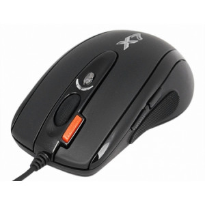 Мышь проводная A4Tech XL-750BK; USB; Black