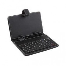 Чехол с клавиатурой 9.7''; micro USB; исскуств. КОЖА; разм: 250x200x30 мм; крепление магнит; стилус; Black