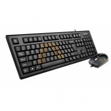 Клавиатура+мышь проводная A4Tech KRS-8572; V-Track; Anti-RSI; USB; Black