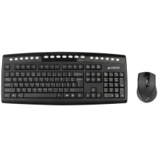 Клавиатура+мышь беспроводная A4Tech 9100F; V-Track; Wireless; USB; Black