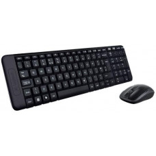 Клавиатура+мышь беспроводная Logitech Wireless Desktop MK220; USB; Black (920-003169)