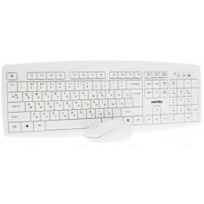 Клавиатура+мышь беспроводная Smart Buy 212332AG-W; USB; Wireless; White