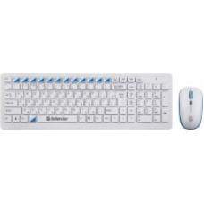 Клавиатура+мышь беспроводная Defender Skyline 895; Nano; USB; White
