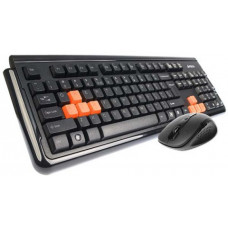 Клавиатура+мышь беспроводная A4Tech RV1000; V-Track; Gaming keyboard&mouse; Wireless; USB; Black