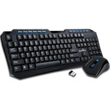 Клавиатура+мышь беспроводная DeTech KM-216W; Wireless Multimedia Keyboard & Mouse; Black (KM-216W)