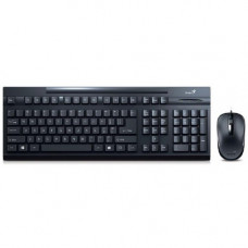 Клавиатура+мышь проводная Genius SlimStar КМ-125 USB (31330209106); Black