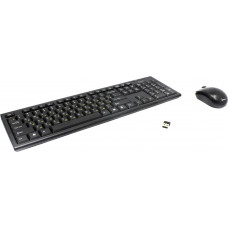Клавиатура+мышь беспроводная Gembird KBS-7000-RU; Wireless; Black