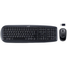 Клавиатура+мышь беспроводная Genius Slim Star 8000X UKR; Wireless Multimedia; USB; Black (31340039114)