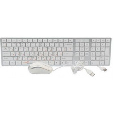Клавиатура+мышь проводная LogicPower LP-KM 102; USB; White