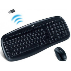 Клавиатура+мышь беспроводная Genius KB-8000; USB; Black (31340046105)