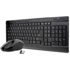 Клавиатура+мышь беспроводная DeTech KM-226W; Wireless Multimedia Keyboard & Mouse; Black (KM-226W)