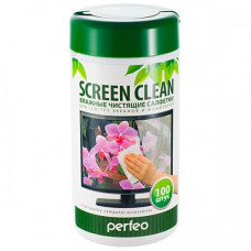 Чистящее средство Perfeo "Screen Clean" туба с чистящими салфетками для монитора (PF-T/SC-100), 100 шт