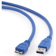 Кабель USB 3.0 AM/MicroBM 0,3 м blue