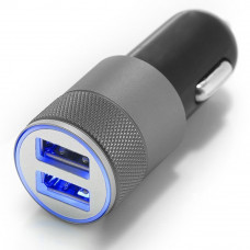 Автомобильные аксессуары Зарядное устройство от прикуривателя автомобиля Arun 12-24V на 5V 3.1A; 2 х USB порта (Mini C218)