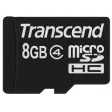Карта памяти micro SDНС 8Gb Transcend; Class 4; No adapter (TS8GUSDC4)