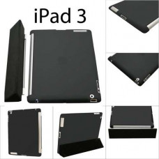 Силиконовая задняя обложка для iPad 3 (2); Прочный HQ Premium Durable Smart Gel; (Нижняя часть без верхней крышки); Black