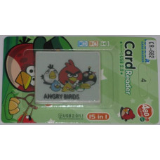 Картридер Card Reader Dellta CR-682; Angry birds