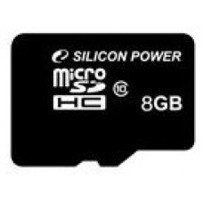 Карта памяти micro SDHC 8Gb Silicon Power; Class 10; No adapter (SP008GBSTH010V10)