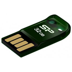 Flash-память Silicon Power 32Gb Touch T02; Green (SP032GBUF2T02V1N)