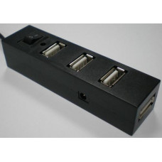 USB разветвители (HUB) Dellta H-05; HUB USB 2.0; 4 порта; Black