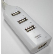 USB разветвители (HUB) Dellta UH-001; HUB USB 2.0; 4-Ports; White