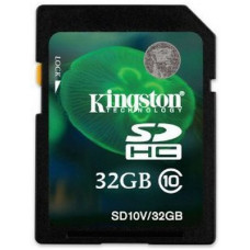Карта памяти SDHC 32Gb Kingston (SD10V/32GB)