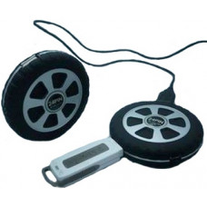 USB разветвители (HUB) USB внешний Lapara LA-UH435; 4-порта; в форме колеса; чёрный + серебристый
