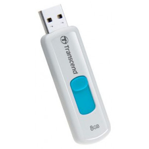 Flash-память Transcend JetFlash 530 (TS8GJF530); 8Gb; USB 2.0; White&Blue