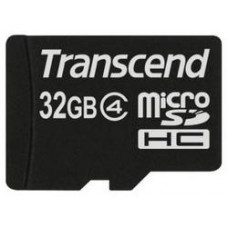 Карта памяти micro SDHC 32Gb Transcend (TS32GUSDC4); Class4; No adapter