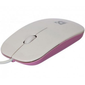 Мышь проводная Defender NetSprinter 440 WP; USB; White-Pink