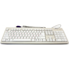 Клавиатура проводная Gembird KB-8300-W-UA; PS/2; White