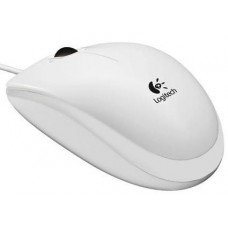 Мышь проводная Logitech B100; Optical Mouse; USB; White (910-003360)