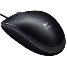 Мышь проводная Logitech B100; USB; Black (910-003357)
